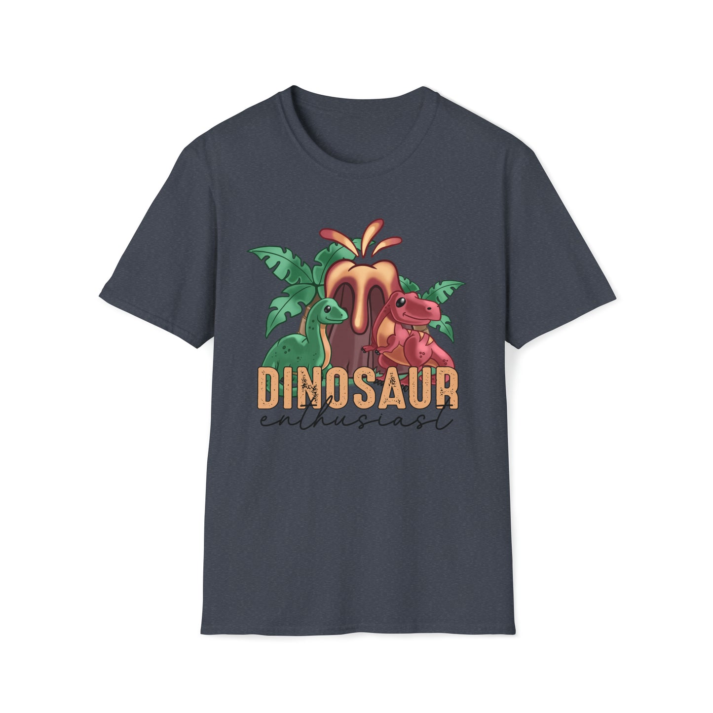 Red Dinosaur Enthusiast T-Shirt