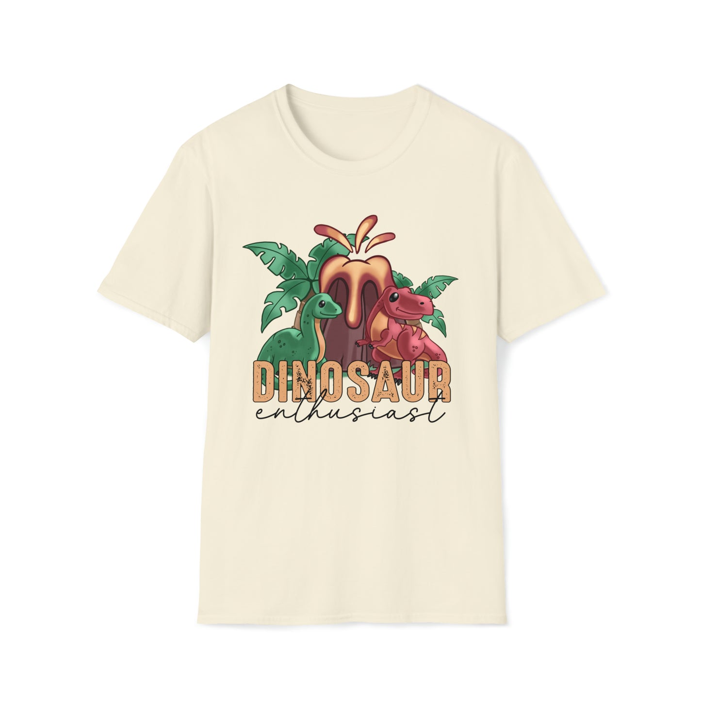 Red Dinosaur Enthusiast T-Shirt