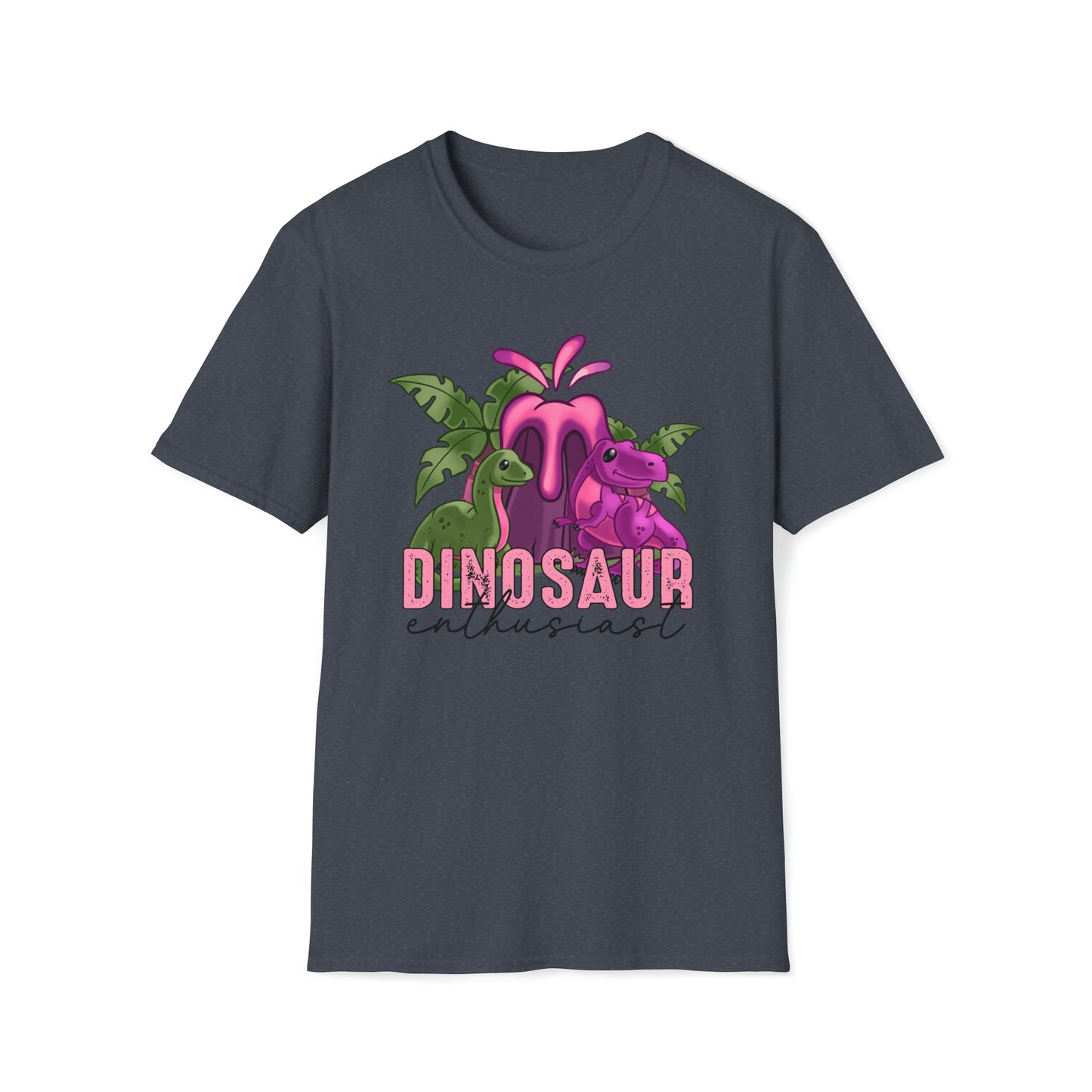 Pink Dinosaur Enthusiast T-Shirt