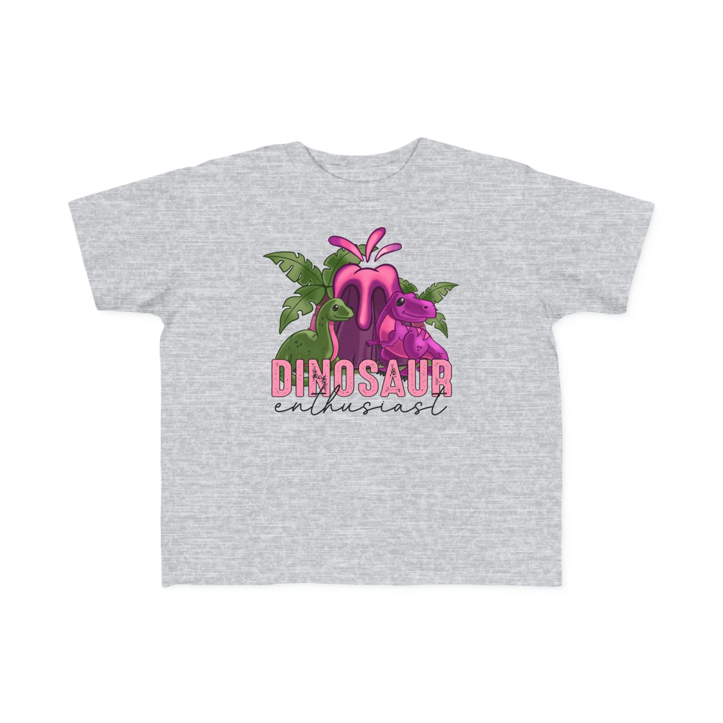 Toddler's Pink Dinosaur Enthusiast Tee