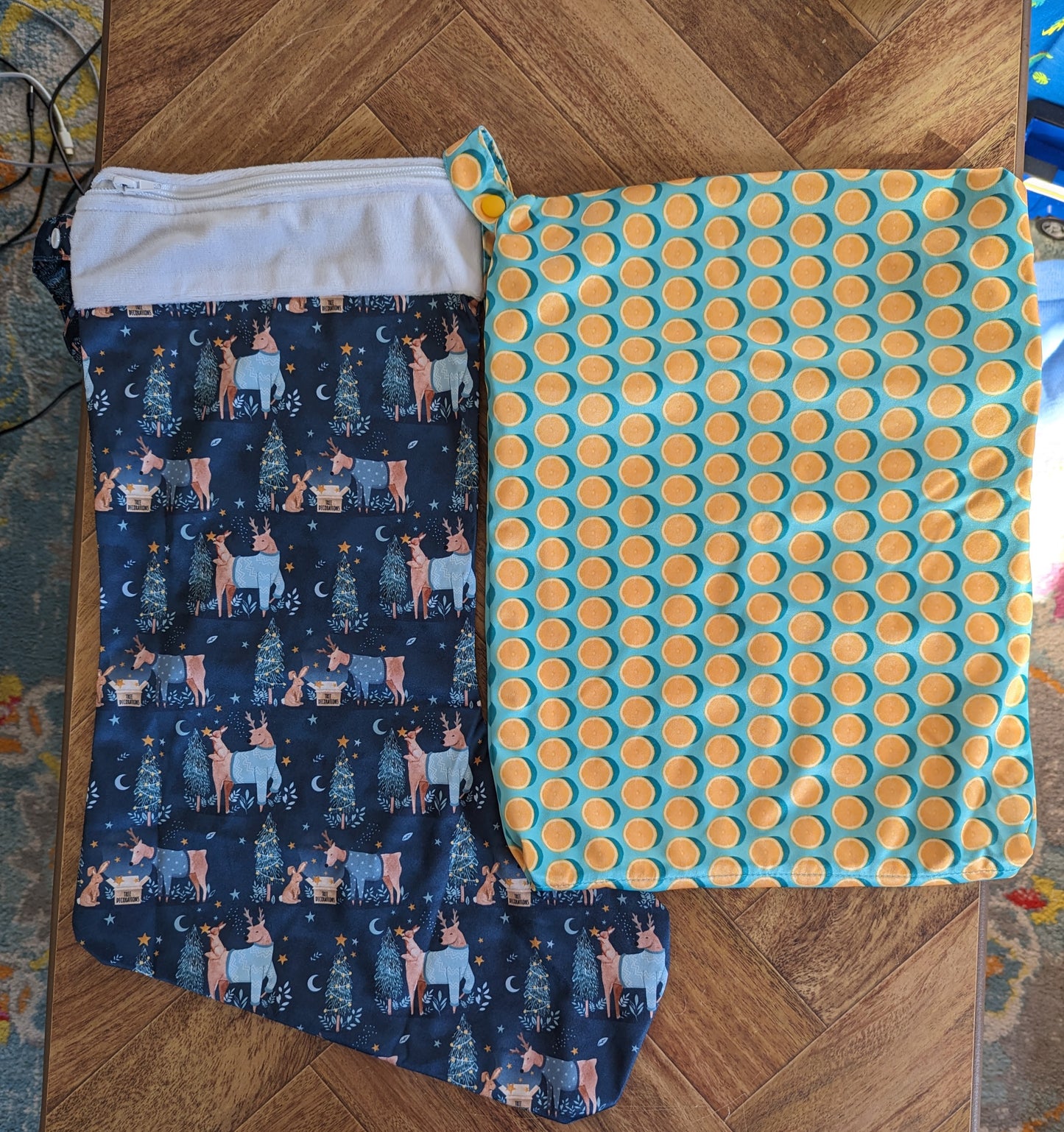 Plaid Christmas Stocking Wetbag