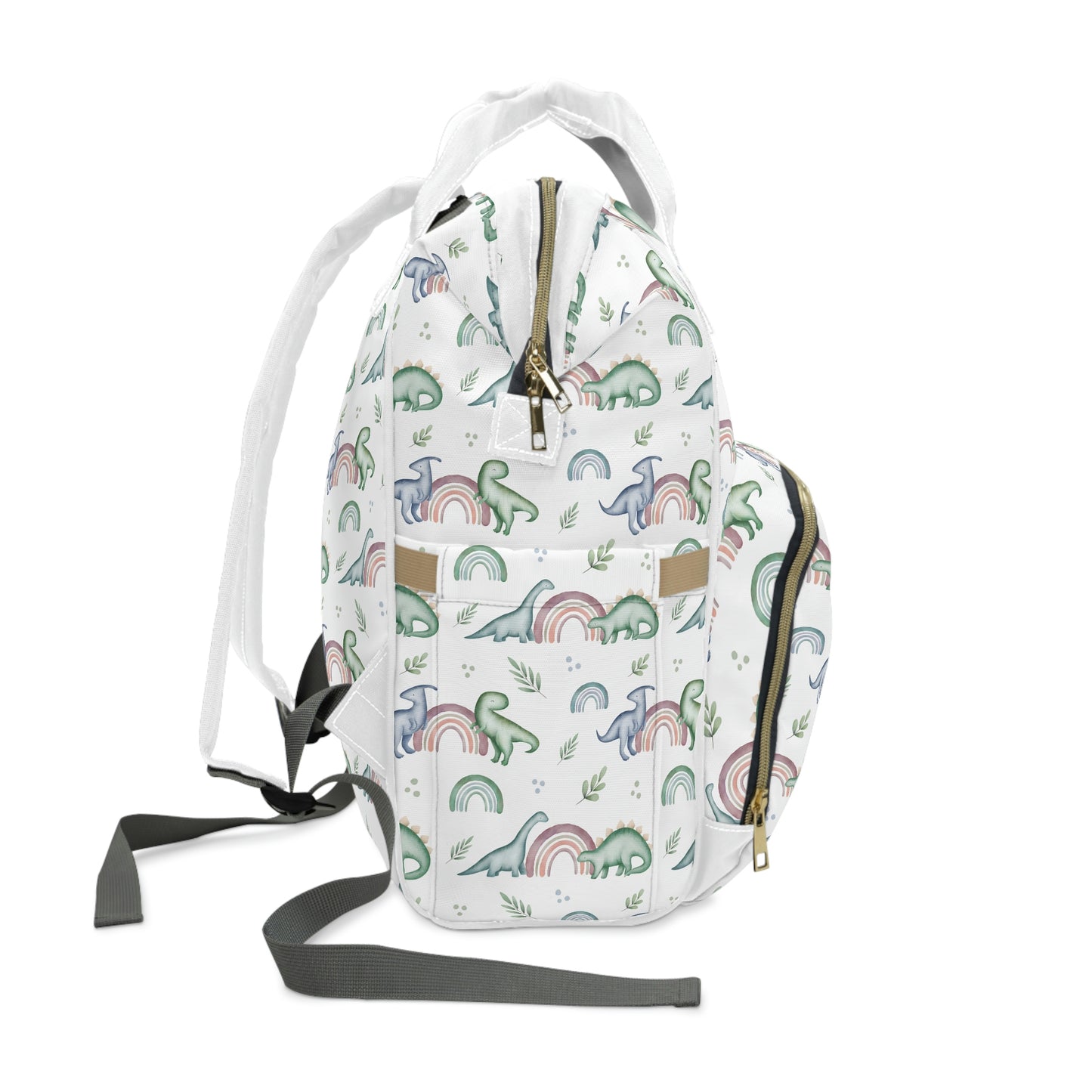 Made to Order - Rainbows and Dinos - Multifunctional Diaper Backpack