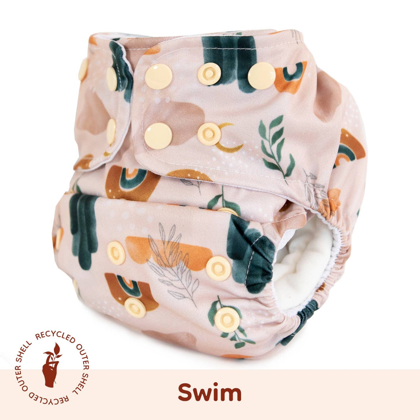 Lighthouse Kids - SUPREME Swim Cloth Diaper - Moon Rainbow