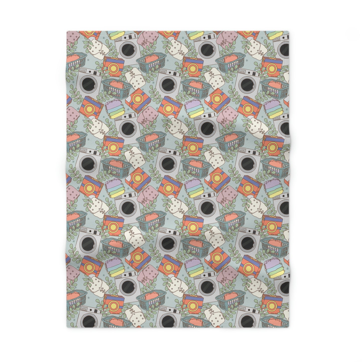 Diaper Laundry Soft Fleece Baby Blanket