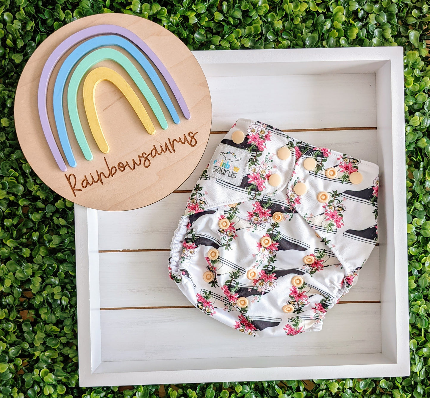Rainbowsaurus - ECOsaurus Fit - Secret Garden - Good Converse-ation