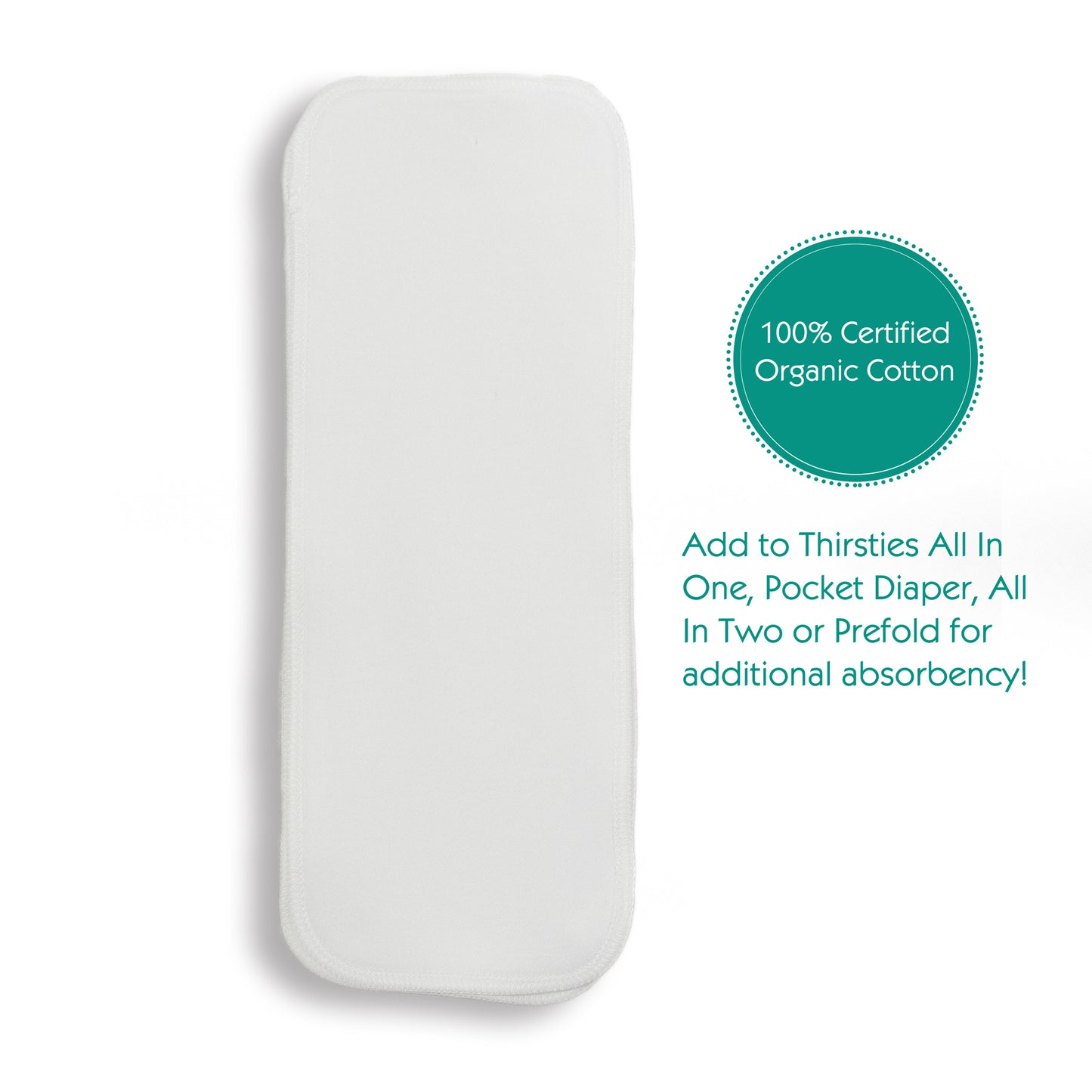 Thirsties Organic Cotton Doubler (3 pk)