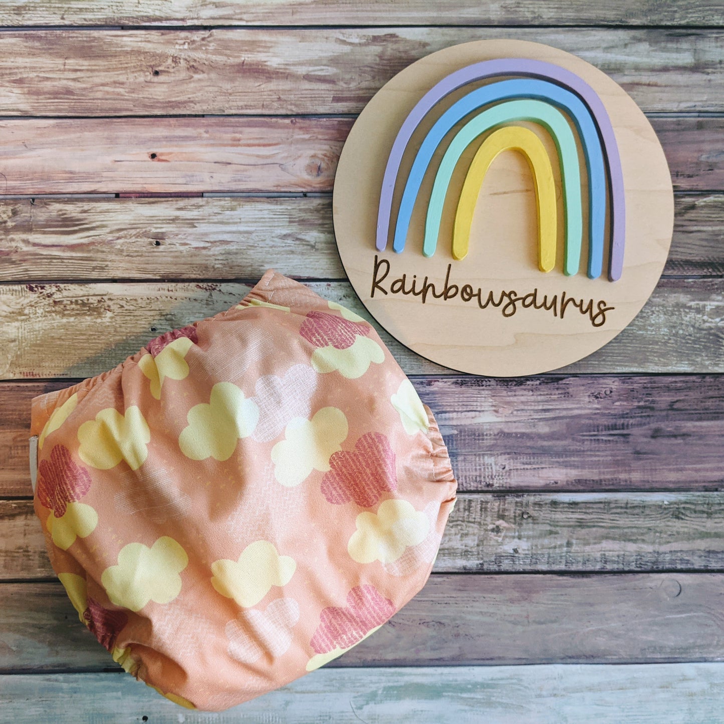 Rainbowsaurus - Cretaceous Fit - Peach Sunset