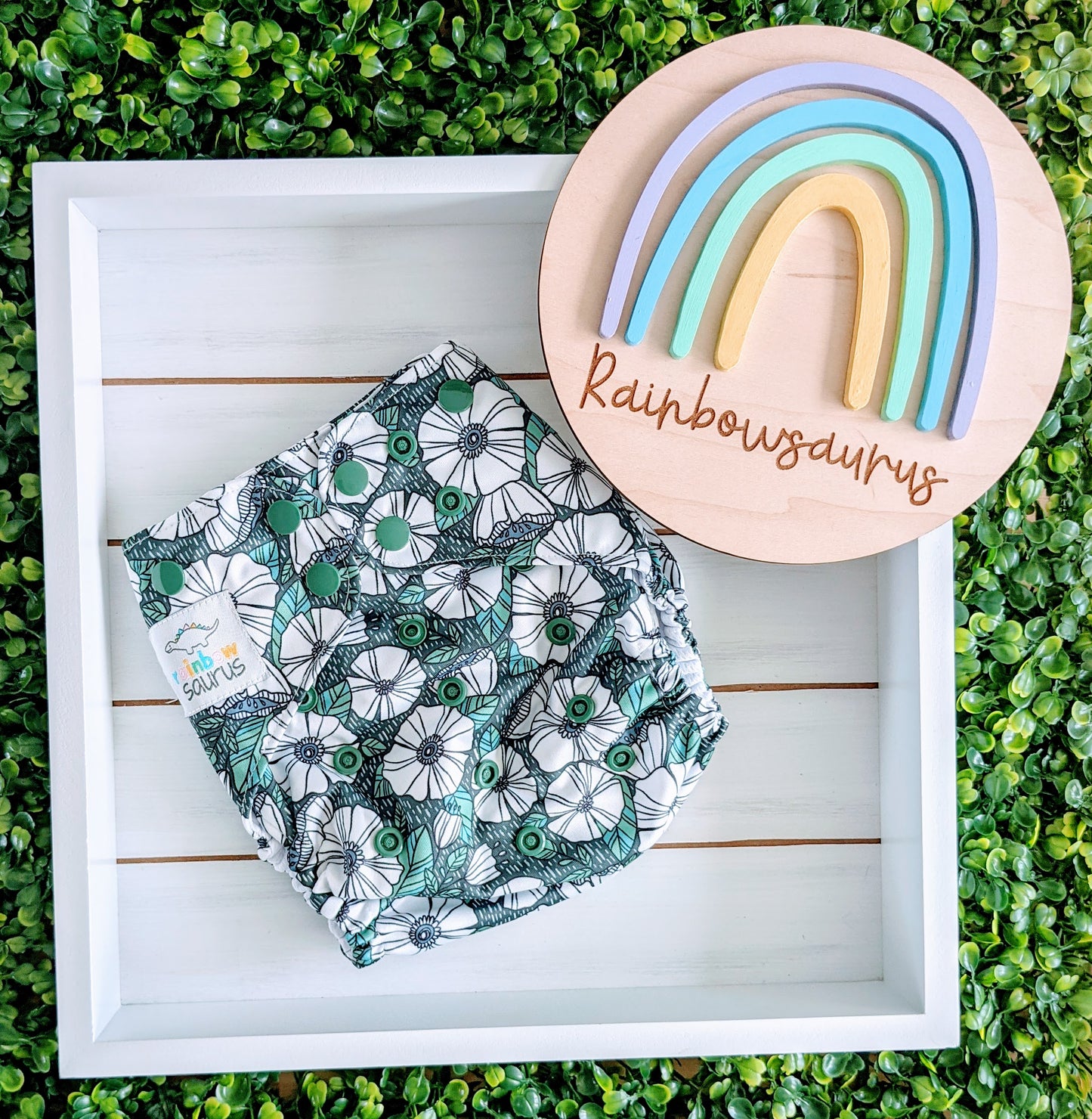 Rainbowsaurus - ECOsaurus Fit - Secret Garden - Rain Flowers