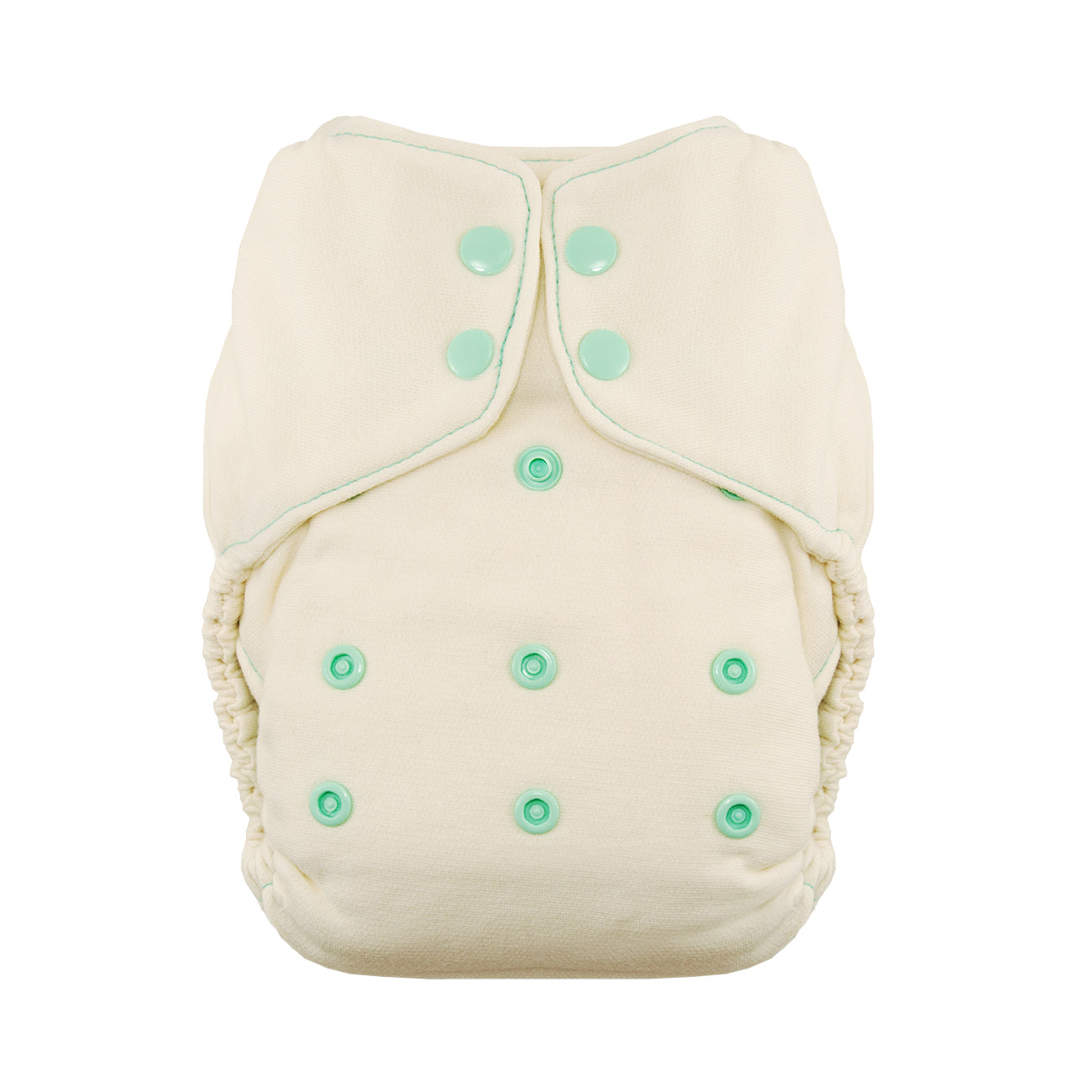 Thirsties Snap Natural One Size Fitted - Moss
