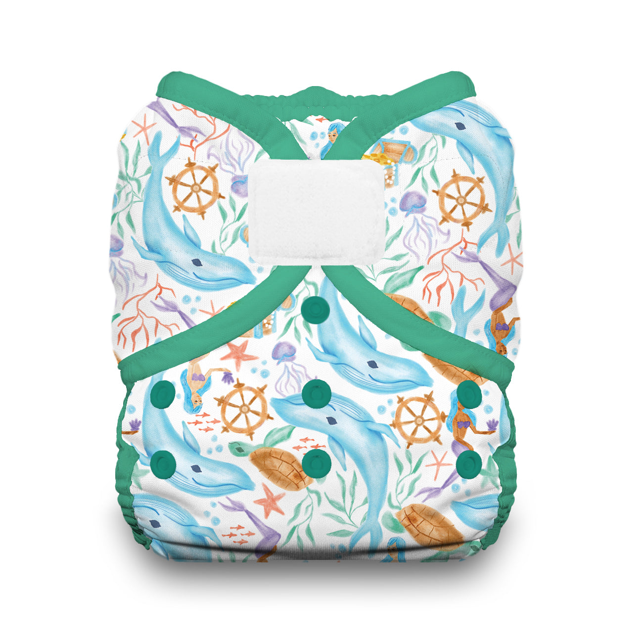 Thirsties Duo Wrap Hook & Loop - Mermaid Lagoon