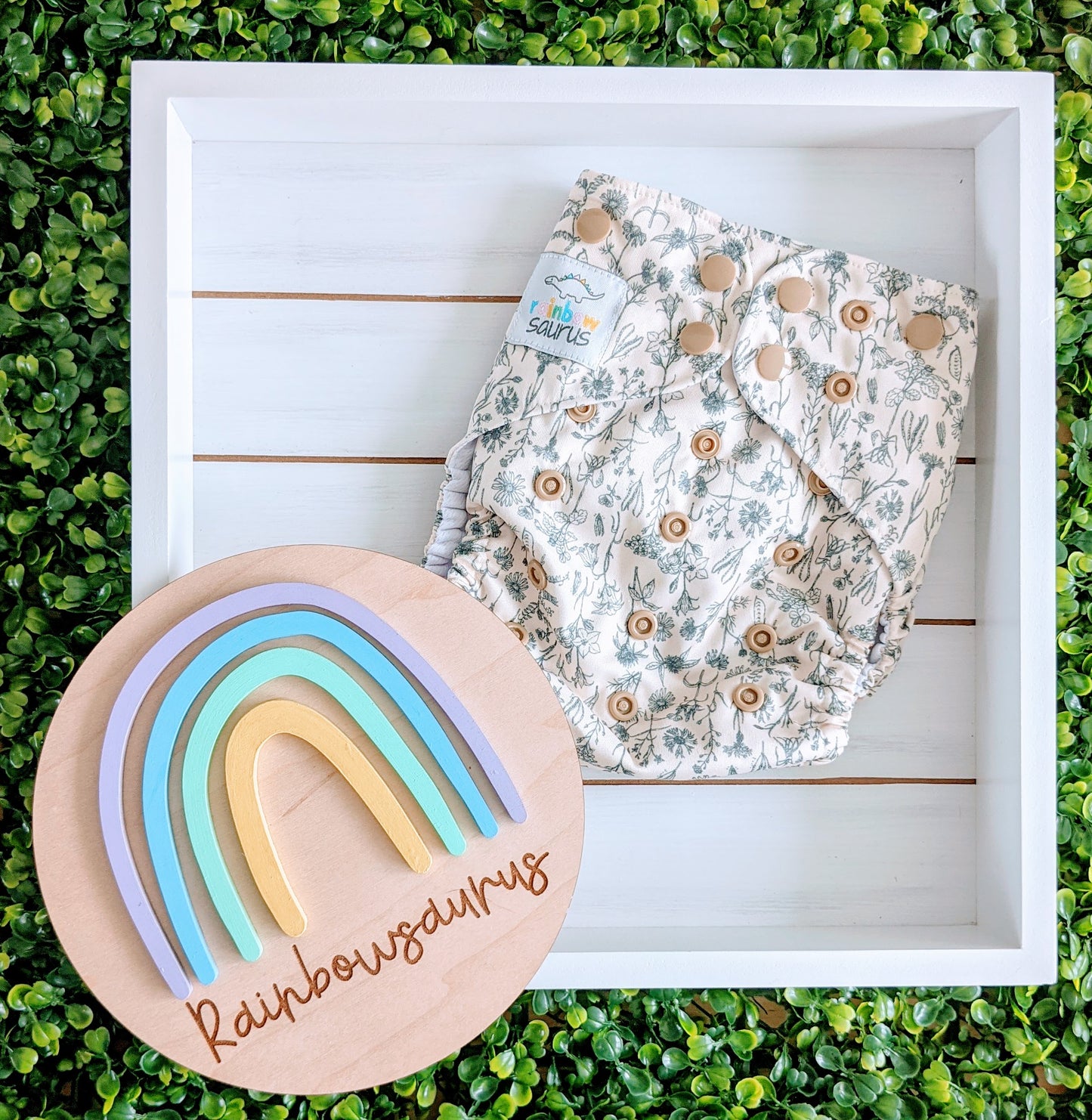 Rainbowsaurus - ECOsaurus Fit - Secret Garden - Vintage Botanicals