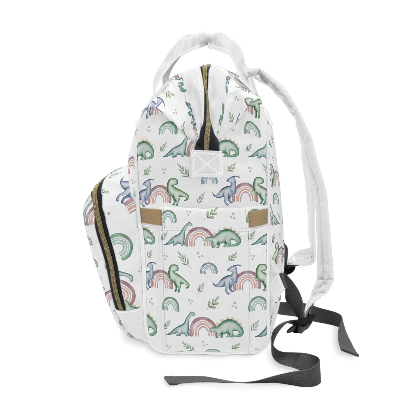 Made to Order - Rainbows and Dinos - Multifunctional Diaper Backpack