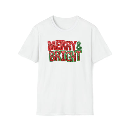 Merry & Bright Adult T-Shirt