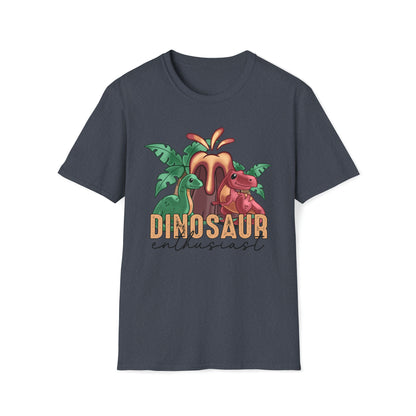 Red Dinosaur Enthusiast T-Shirt