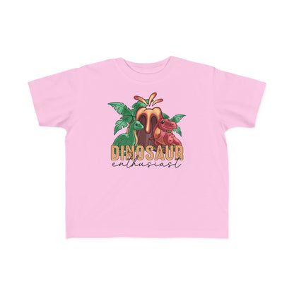 Toddler's Red Dinosaur Enthusiast Tee