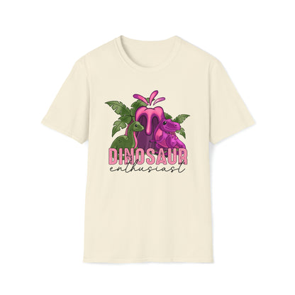 Pink Dinosaur Enthusiast T-Shirt