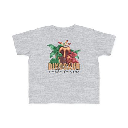 Toddler's Red Dinosaur Enthusiast Tee
