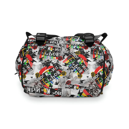 Made to Order - Rock and Rainbow - Multifunctional Diaper Backpack