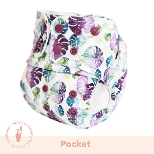 Lighthouse Kids Company | Cloth Diapers | Cloth Nappy - Pocket Cloth Diaper - Leaves - All Sizes