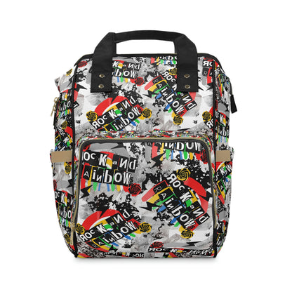 Made to Order - Rock and Rainbow - Multifunctional Diaper Backpack