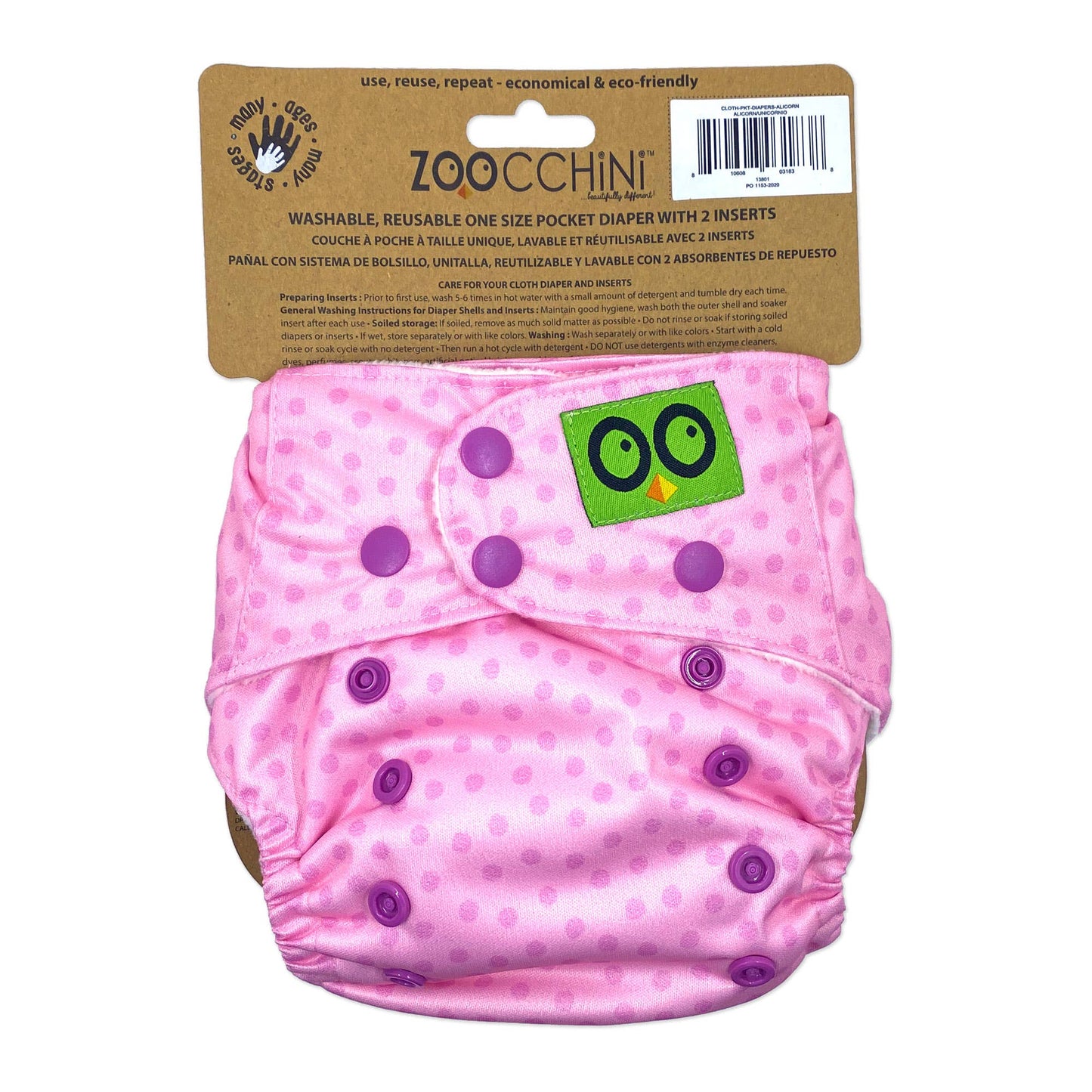 Zoochini Cloth Diaper - Alicorn