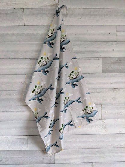 BOOSTER - Flour Sack Towels - Whalecome!