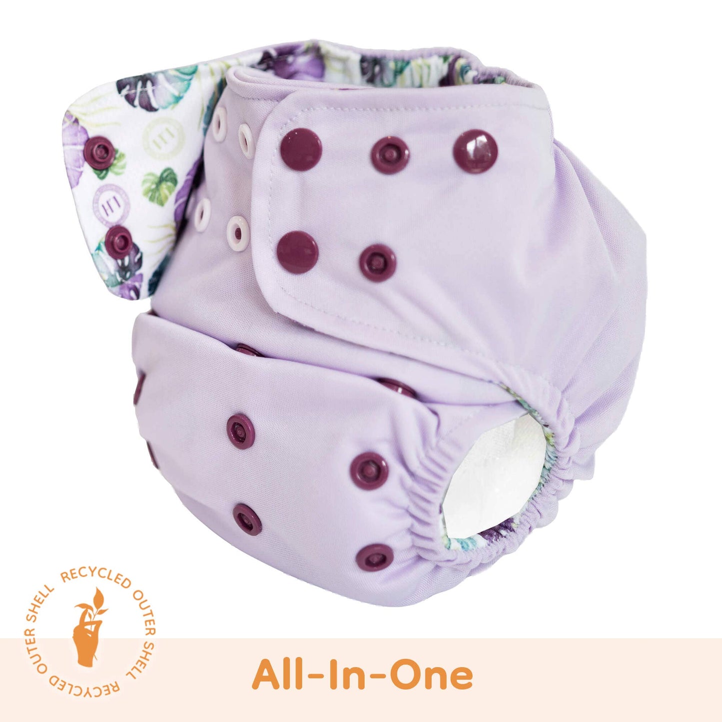 Lighthouse Kids Company | Cloth Diapers | Cloth Nappy - Cloth Diaper - All In One - Peekaboo Leaves - All Sizes